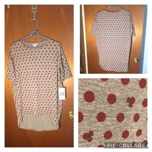 🆕 LuLaRoe •Disney• Minnie Mouse Polka Dot Irma Tunic
